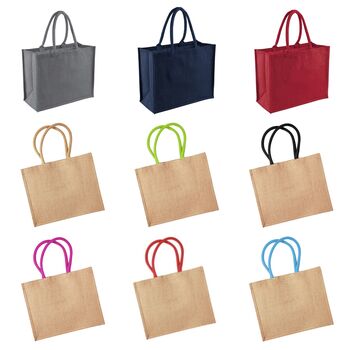 Personalised Patch Square Jute Beach Bag, 7 of 7