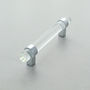 Clear Glass Cabinet Bar Handles With Chrome Finishs, thumbnail 4 of 8