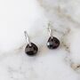 Garnet Teardrop January Birthstone Earrings, Silver, thumbnail 3 of 6