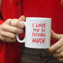 Personalised Sweary Gingham Valentine Mug, thumbnail 1 of 4