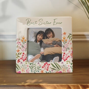 Personalised Floral Frame For Family Memories, 2 of 4