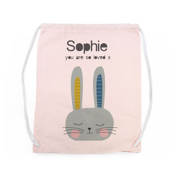 Personalised Kid's Rabbit Pe Kit Bag, 12 of 12