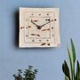 Handmade Ceramic Small Wall Clock Fish Shoal, thumbnail 1 of 6