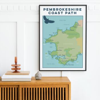 Pembrokeshire Art Print – Coast Path Map, 5 of 12