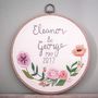 Personalised Hand Embroidered Celebration Hoop, thumbnail 5 of 7