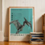 Pterodactylus | Dinosaur Art Print, thumbnail 7 of 8