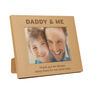 Personalised Daddy And Me 5x7 Wooden Photo Frame, thumbnail 4 of 4