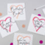 'Birthday Babe' Polka Dot Heart Card, thumbnail 2 of 2