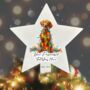 Personalised Vizsla In Christmas Lights, thumbnail 4 of 9