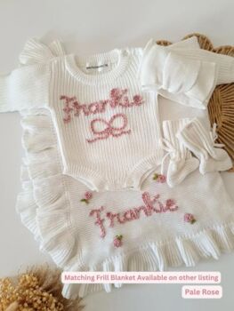 Personalised White Name Romper,Baby Gift, 6 of 7