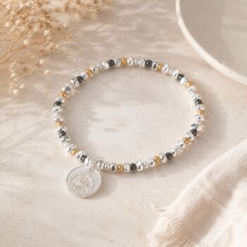 Teachers Tree Of Life Charm Stretch Bracelet, 2 of 5