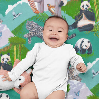 China Animals Kids Fleece Blanket, 4 of 10
