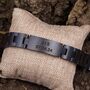 Engraved Ebony Wood Bracelet – Personalised Wooden Gift For Men And Women, thumbnail 1 of 7