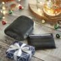 Personalised Leather Wallet And Copper Hip Flask Set Christmas Gift For Him, thumbnail 1 of 9