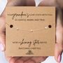 Loss Of Grandma Gift With A Gold Plated Or Silver Plated Star Bracelet And Card, thumbnail 1 of 4