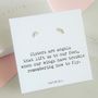 Sisters Are Angels Wing Earrings Gift, thumbnail 2 of 6