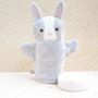 Personalised Sweet Pea Bunny Baby Towel Gift Set, thumbnail 5 of 7