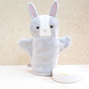 Personalised Sweet Pea Bunny Baby Towel Gift Set, 5 of 7