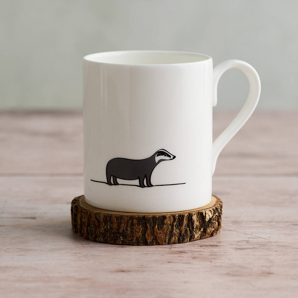 Badger Mug, Fine Bone China, 1 of 3