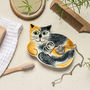 Handmade Ceramic Cat Trinket Dish, thumbnail 2 of 4