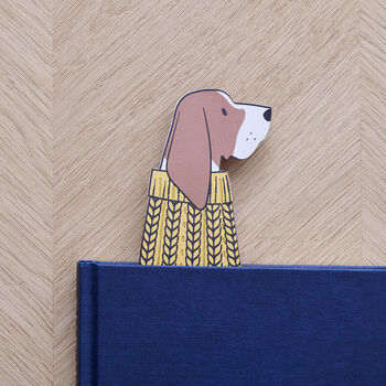 Basset Hound Dog Bookmark Personalisation Available, 3 of 11