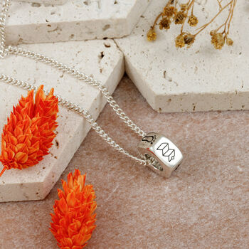 Personalised Travel Symbols Silver Necklace, 8 of 12