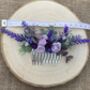 Purple And Lavender Flower Hair Comb, thumbnail 6 of 6