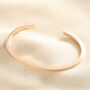 Polished Bar Bangle In Silver, Gold Or Rose Gold, thumbnail 6 of 8