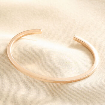 Polished Bar Bangle In Silver, Gold Or Rose Gold, 6 of 8