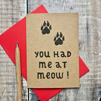 You Had Me At Meow Card, 2 of 2