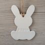 Personalised Easter Bunny Clay Decoration, thumbnail 3 of 6