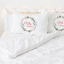 Personalised Christmas Pillowcase Set For Couples, thumbnail 1 of 2