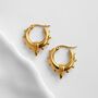 Waterproof Tribal Statement Hoop Earrings, thumbnail 1 of 4
