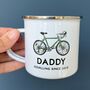 Bicycle Enamel Mug Racer Bike Style, thumbnail 5 of 8