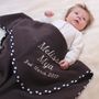 Personalised Spotty Trim Blanket, thumbnail 7 of 12
