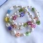 Multi Coloured Smile Pearl Beaded Bracelet, thumbnail 2 of 3