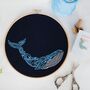 Paisley Whale Embroidery Kit, thumbnail 1 of 9
