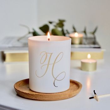 Calligraphy Initial Scented Candle, 2 of 6