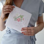 Personalised Mother Of The Bride Floral Handkerchief, thumbnail 2 of 3