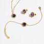 Amethyst Necklace, Bracelet And Earring Jewellery Set, thumbnail 1 of 6