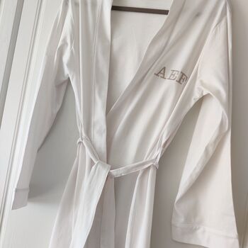 Personalised Cotton Wrap Style Dressing Gown, 9 of 11