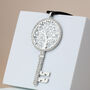 Large Key Crystal Pendant Necklace, thumbnail 4 of 6