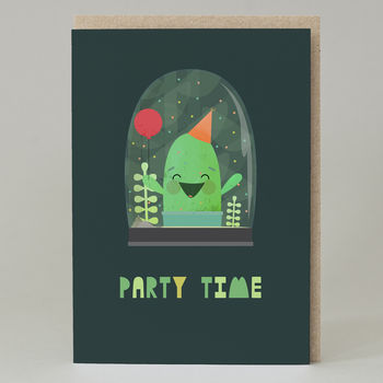 'Party Time' Cactus Card, 2 of 3