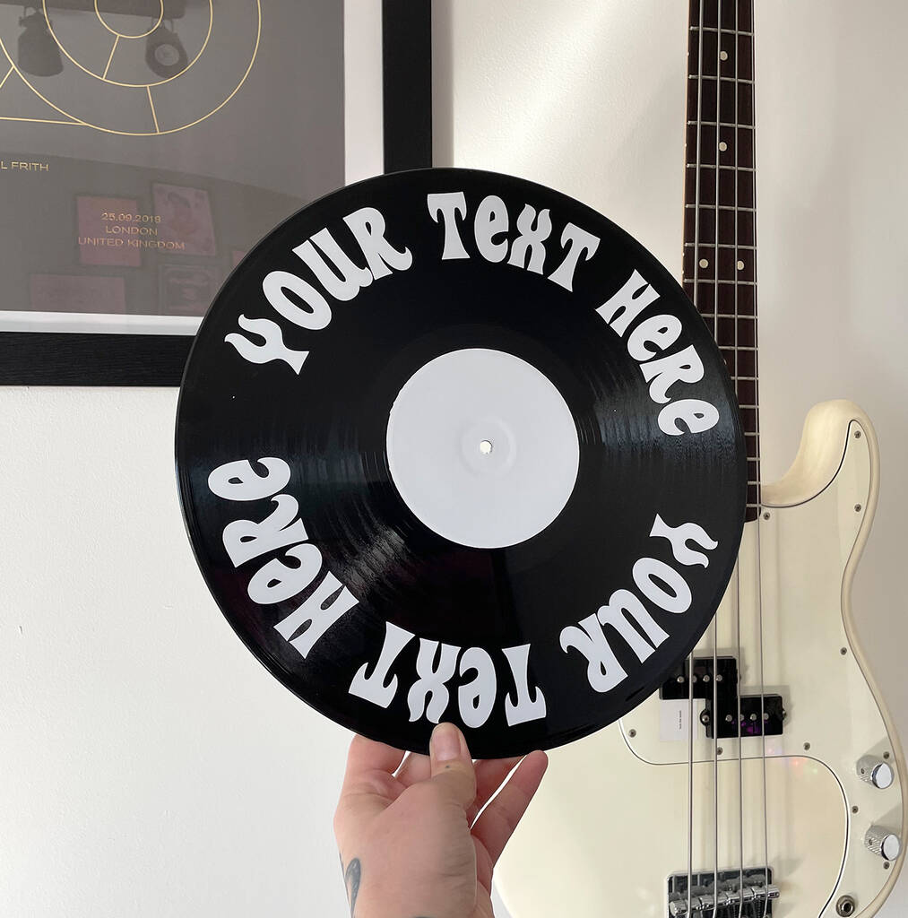 Personalised Upcycled Vintage 12' Lp Vinyl Record Decor, 1 of 9