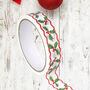 Holly And Berry Eco Friendly Christmas Paper Tape 20m, thumbnail 1 of 5