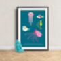 Sea Creatures Giclee Print A2 And A3, thumbnail 2 of 7