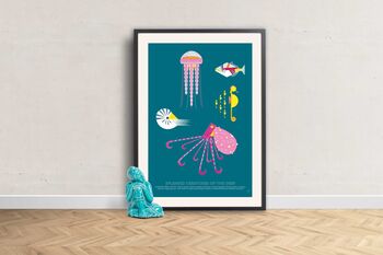 Sea Creatures Giclee Print A2 And A3, 2 of 7