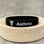 Asthma Silicone Medical Alert Wristband, thumbnail 1 of 9