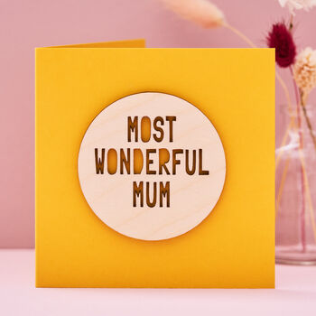 Wooden Personalised Mother's Day Card, 2 of 4