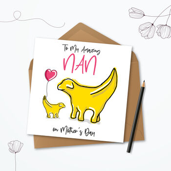 Nan Mother's Day Personalised Card, Nanna Card, 2 of 4